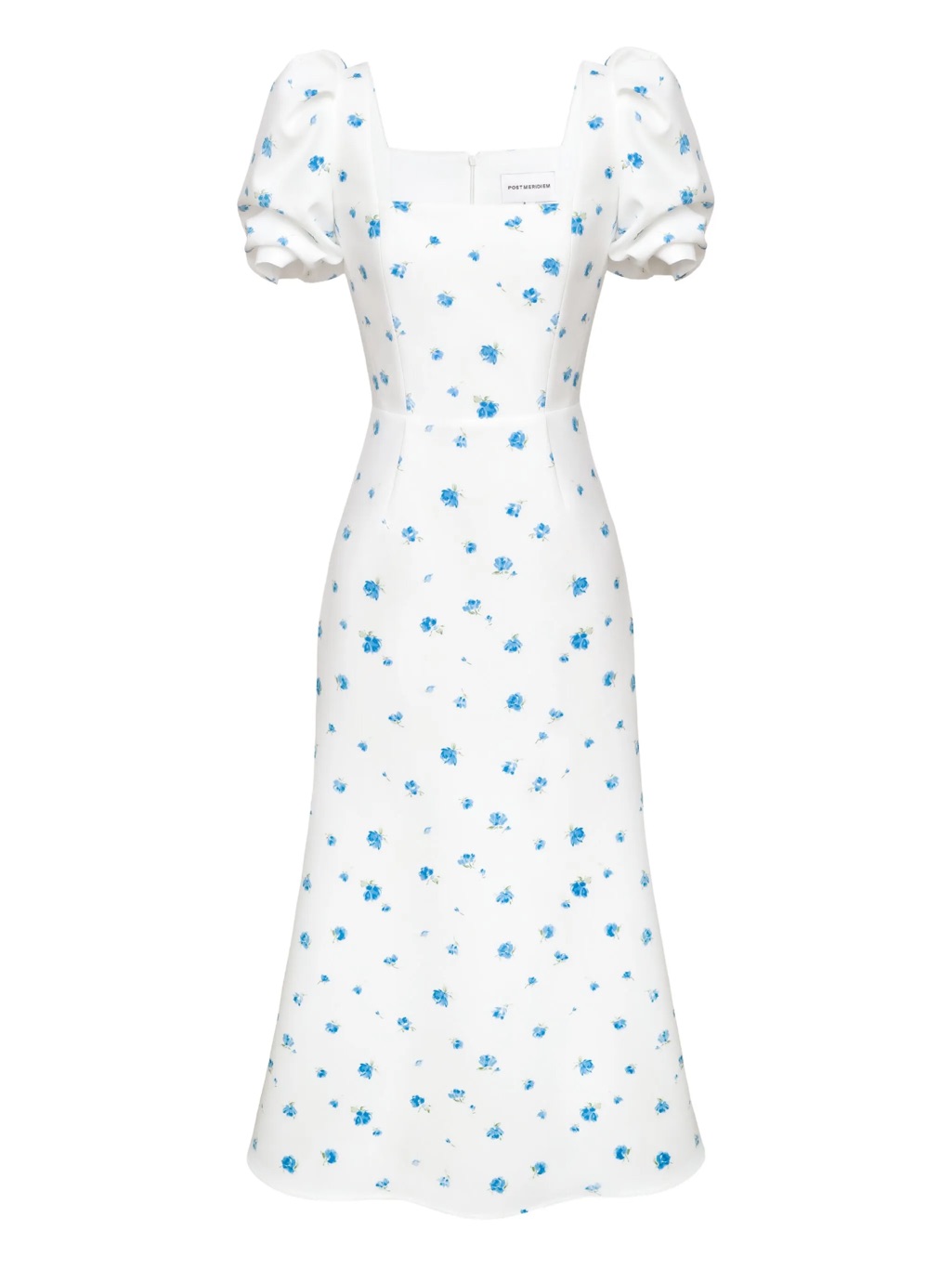 Post Meridiem White Maxi Skirt With Blue Floral Print — image 7 of 7